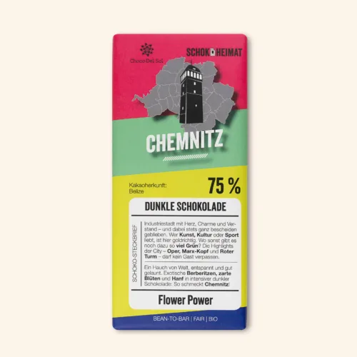 Bean-to-Bar Schokolade Chemnitz Bio Schokolade von Choco Del Sol Produkt Vorderseite