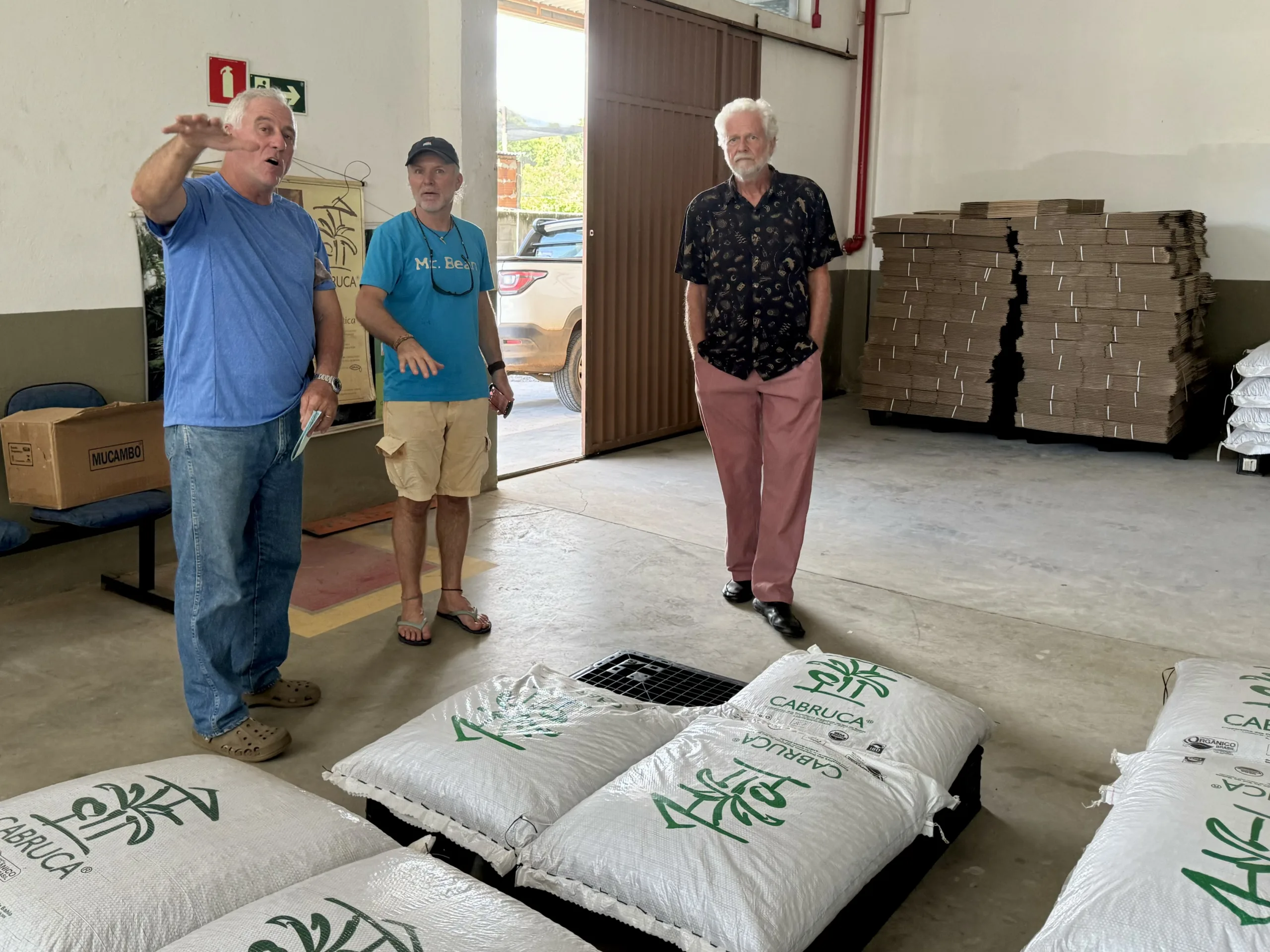 Patrick Walther von Choco Del Sol beim Kakaoeinkauf in Brasilien