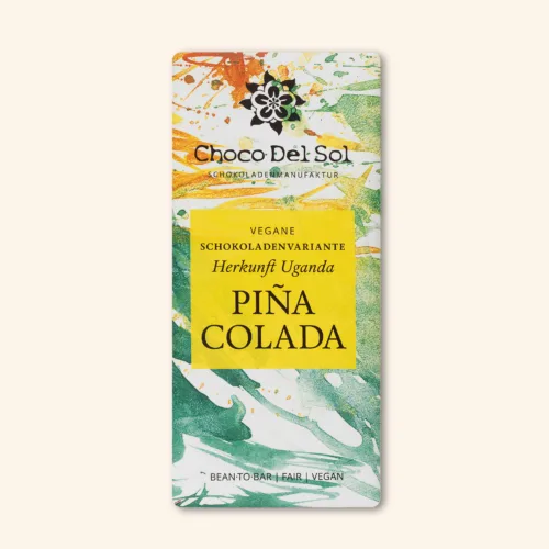 Bean-to-Bar Schokolade Piña Colada - Bio Schokolade* Vegane von Choco Del Sol Produkt Vorderseite